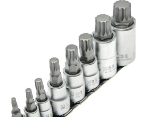 Set capete tubulare XZN WGB, 8 piese, crom-vanadiu - Img 2