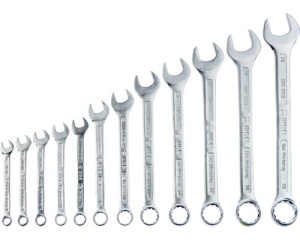 Set chei fixe inelare WGB 10-32 mm, 12 piese, crom-vanadiu