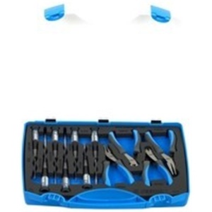 Set de clesti pentru electronisti si surubelnite in cutie de plastic, Unior - Img 2