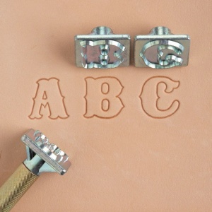 Set stante embosare piele ALFABET litere mari de 19mm.