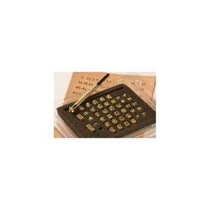 Set stante embosare piele LITERE si CIFRE 3mm. - Img 3