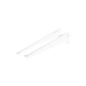 Set suporti raft pe sina Dolle Angle Brackets 380mm, alb, 2 piese - Img 2