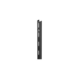 Sina simpla de perete Dolle Single Slot 495mm, neagra, pentru rafturi modulare - Img 2