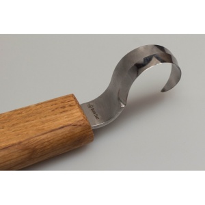 SK1Oak Cutit de cioplit linguri 25mm, cu maner de stejar, BeaverCraft - Img 5