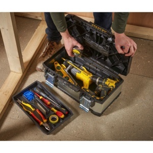 Stanley 1-95-618, Cutie de scule galvanizata din metal+plastic, 20inch - Img 6