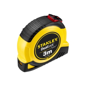 Stanley STHT36802-0, ruleta tylon cu dubla blocare 3m, acoperire Tylon, maner ergonomic, 3m x 13mm, blister - Img 3