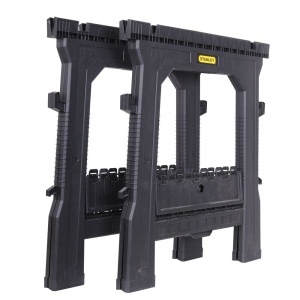 Stanley STST1-70713, Pereche capre pliabile pentru taiat lemne, capacitate maxima 450kg - Img 2