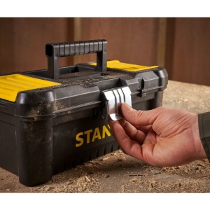 Stanley STST1-75515, essential, cutie pentru scule cu doua organizatoare pe capac si tava detasabila, inchizatoare metalica, 7.60 litri, (12.5 inch) 320x188x132mm - Img 10