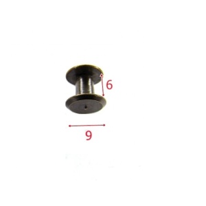 Surub din alama antichizata 6 mm pentru pielarie - Img 2