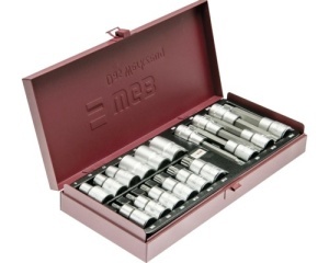 Trusă chei tubulare WGB 1/2", 18 piese, crom-vanadiu