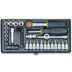 Trusa de biti si chei tubulare pentru ingineri, Proxxon 23080, 1/4", 36 buc - Img 2