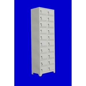 Vestiar cusetat 2x10 cu picioare, 600x360x1850 mm - Img 2