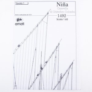 1011 Planuri constructie navomodel Amati Nina, 1492 - Img 4