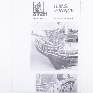 1016 Planuri constructie navomodel Amati HMS Prince