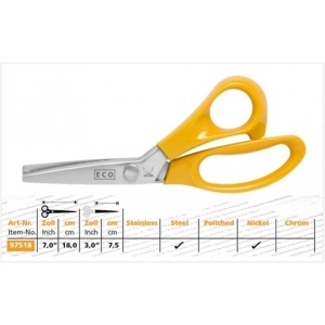 964418 Foarfeca craft pentru taieri decorative 18 cm, Eco, Kretzer - Img 3