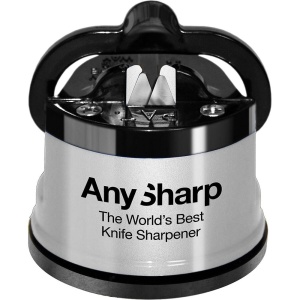 ANY- Essentials Silver Dispozitiv de ascutit cutite cu carcasa plastic, Silver, Anysharp