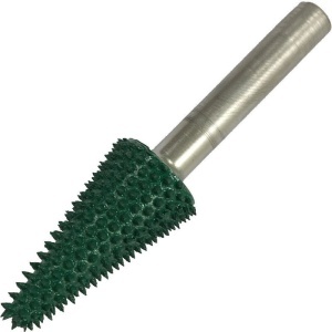 Biax sculptura lemn SABURR - cap conic, tija Ø6 mm, 25 x 13 mm, aspra