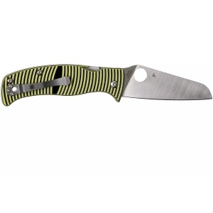 Briceag Caribbean™ G-10 Negru/Galben Sheepfoot, Spyderco
