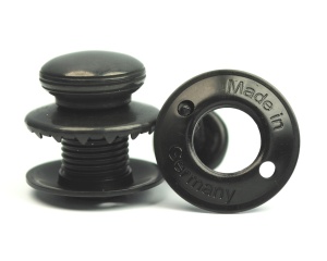 Buton superior XXL cromat negru cu surub lung pentru sisteme de fixare LOXX