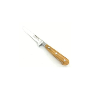 CARBDES13OL Cutit dezosare, olive, lungime 13cm, maner din lemn de maslin, Sabatier Au Carbone - Img 2