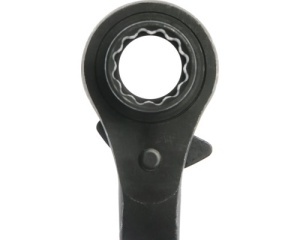 Cheie inelară pentru schele WGB 19x22 mm, 32 dinți, crom-vanadiu - Img 2