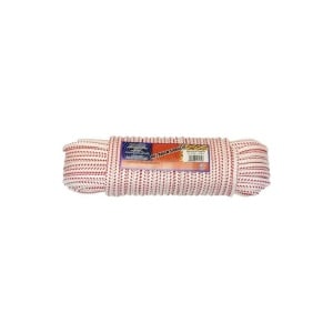 Coardă polipropilenă Ø10mm x 20m, alb/roșu - Img 2
