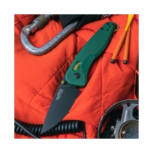 Cutit pliabil SOG Aegis AT Forest Moss 11-41-04-41, lama Drop Point CRYO D2 Black TiNi, deschidere asistata S.A.T., AT-XR Lock, maner GRN Forest Moss, EDC Premium - Img 14