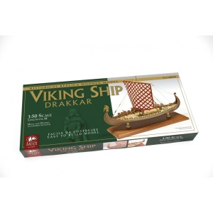 Drakkar viking-sec XVIII-XIX, Navomodel Amati, Scara 1:50, Lungime 44cm - Img 3