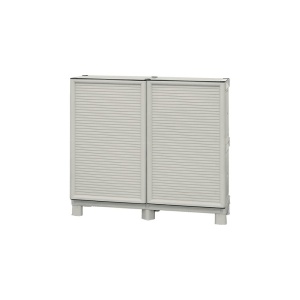 Dulap utilitar plastic 2 uși, Concert 1000x390x920 mm, cu 1 poliță - Img 2