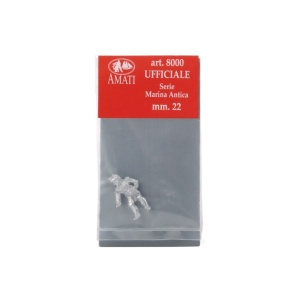 Figurina metalica ofiter, pt navomodele / hobby, 22mm, Amati Italia - Img 2