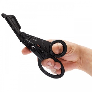 Foarfeca multifunctionala SOG ParaShears Black, 11 functii, Compound Leverage, foarfeca medicala de salvare cu husa nylon - Img 10