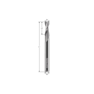Freza cu 2 caneluri, Datron 0068605, 0.5x3.175mm - Img 2