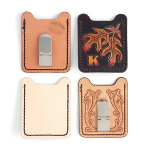 Kit clip pentru bani si husa pentru card Tandy Leather SUA - Img 8