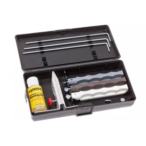 Lansky Natural Arkansas Sharpening System - Set Sistem ascutire de precizie a cutitelor cu 3 pietre naturale Arkansas - Img 12
