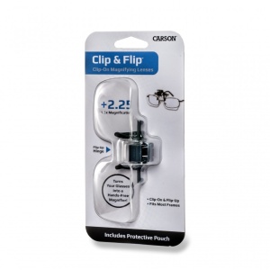 Lentile de marire Clip and Flip, 2.25 dioptrii de tip clip-on si flip-up, Carson - Img 4