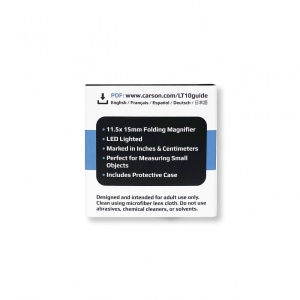 Lupa de focalizare LinenTest, putere 11.5x cu LED - Carson - Img 9