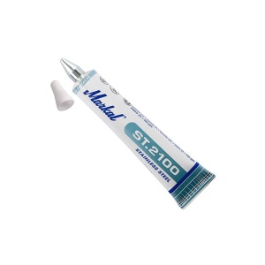 Marker cu vopsea, varf cu bilă metalică ST.2100 pentru Inox, varf 3mm, Markal - Img 2