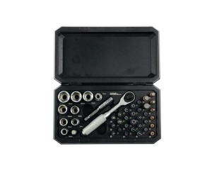Mini set chei tubulare WGB 1/4", crom-vanadiu - Img 17