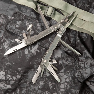 Multitool SOG PowerLock V-Cutter cu husa din nylon, 18 functii, otel inoxidabil 420, Compound Leverage - Img 14
