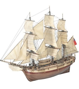 Navomnodel nava comerciala HMS Bounty, scara 1:48 - Artesania Latina