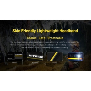 Nitecore HC75 UHE - Lanterna Frontala 3000 Lumeni USB-C - Img 8