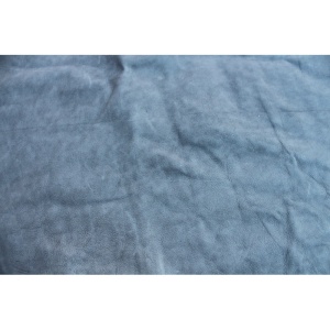 O51 Piele vegetala tabacita cu crom, culoare albastru cu grosimea de 1.1-1.4 mm - Img 2