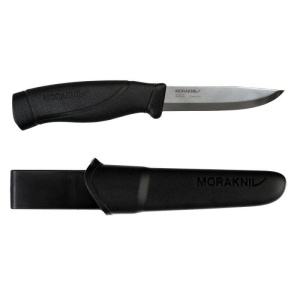 Pachet promo Cuţit Morakniv Companion, Heavy Duty BLACK si Spork original bio, Light My Fire - Img 2