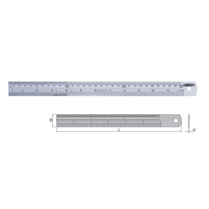 Rigla semiflexibila 150-2000 mm Insize pentru masurare si trasare