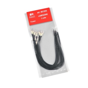 Set 10 becuri pentru navomodele, 3mm, 3V, Amati - Img 2