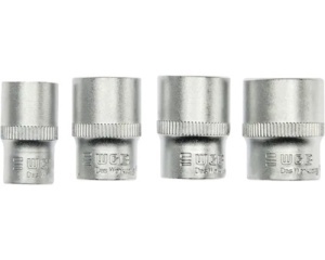 Set capete chei hexagonale WGB 1/4" 10, 12 mm, 4 piese, crom-vanadiu