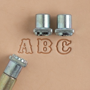 Set stante embosare piele ALFABET litere mari de 25mm.