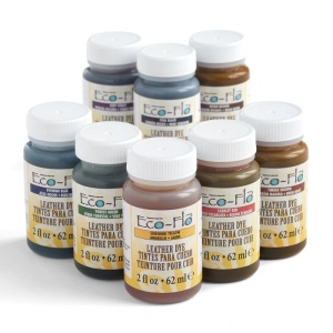 Set vopsea pe baza de apa pentru piele, Eco-Flo Waterstain