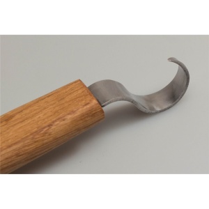 SK1Oak Cutit de cioplit linguri 25mm, cu maner de stejar, BeaverCraft - Img 12