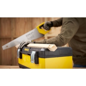 Stanley 1-95-614, Cutie de scule galvanizata din metal+plastic, 26inch - Img 10